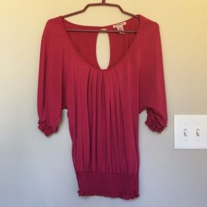 EUC Deep Pink Flirty top